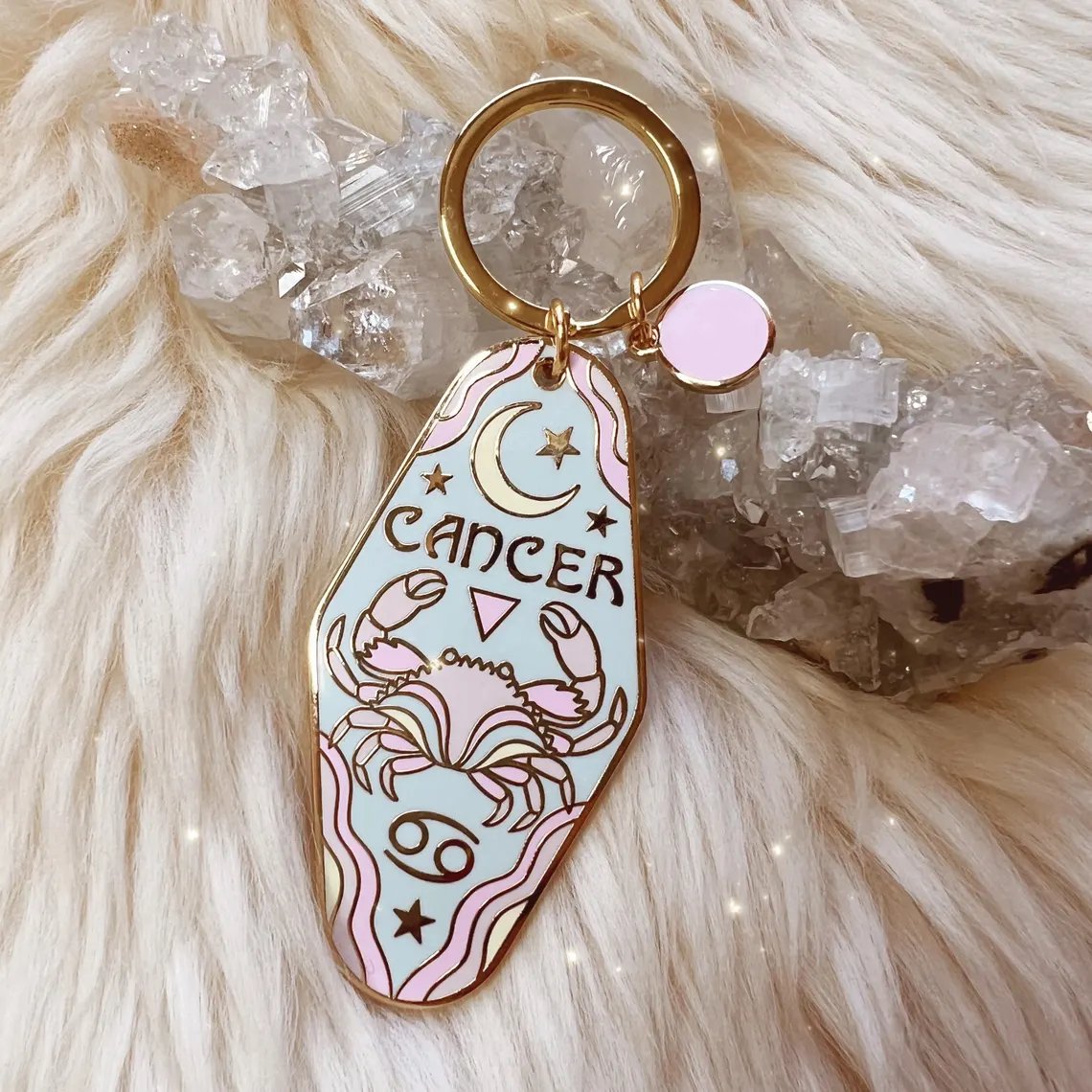 🔮✨Vintage Illustrated Zodiac Keychain