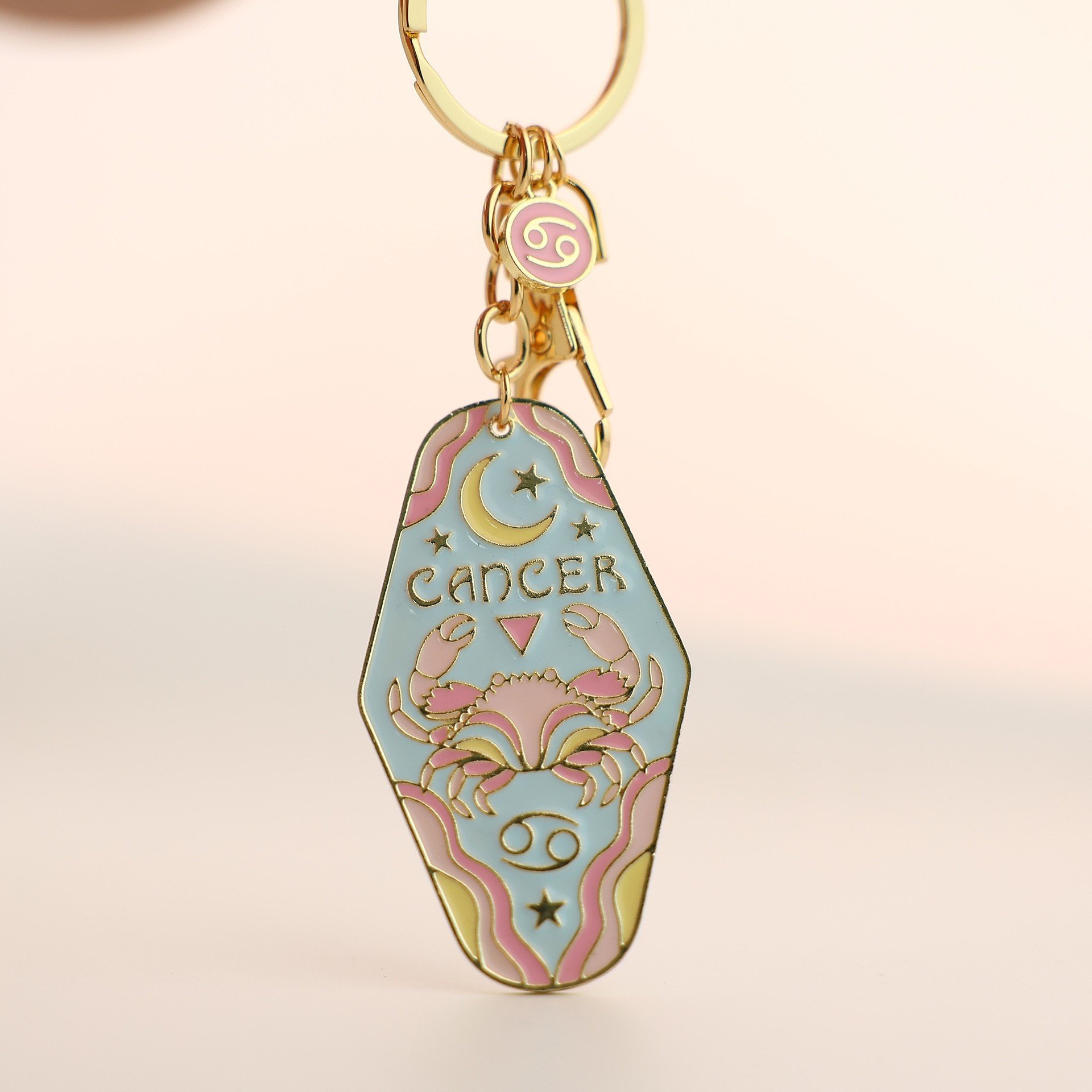 🔮✨Vintage Illustrated Zodiac Keychain