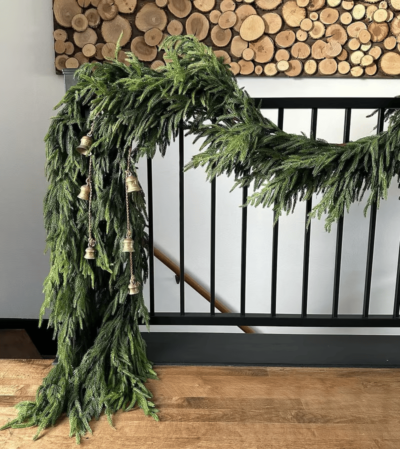 ✨Christmas Greenery - Real Touch Norfolk Pine Garland🎄