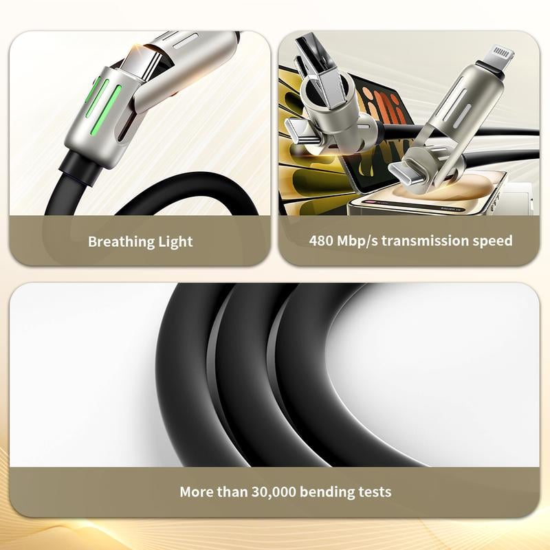 🔥Last Day Buy 3 Free 1🔥4-in-1 USB Charging Cable mFish fast charging 240W