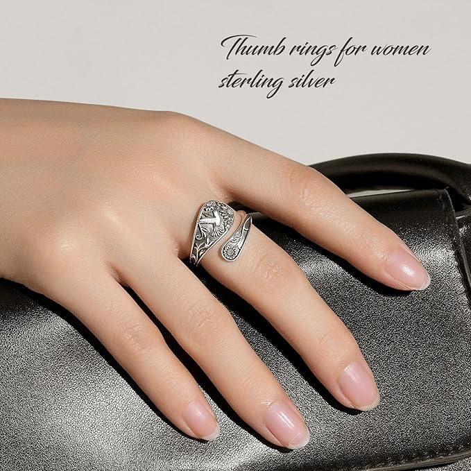 🐦Adjustable Hummingbird Spoon Ring💍