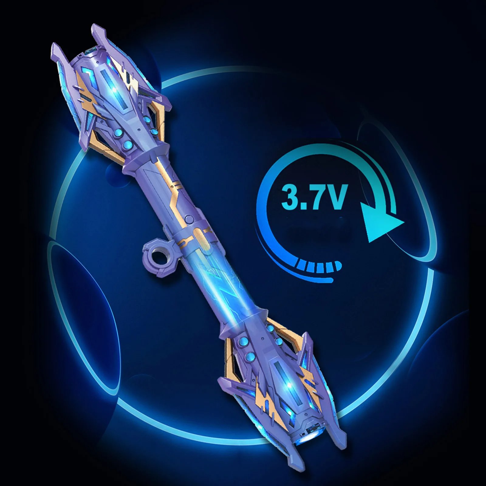 Toy Double Headed Durable Band LED Expandable Light Up Sword Toy Cosplay Suitable for Costume Birthday Party Halloween Gift