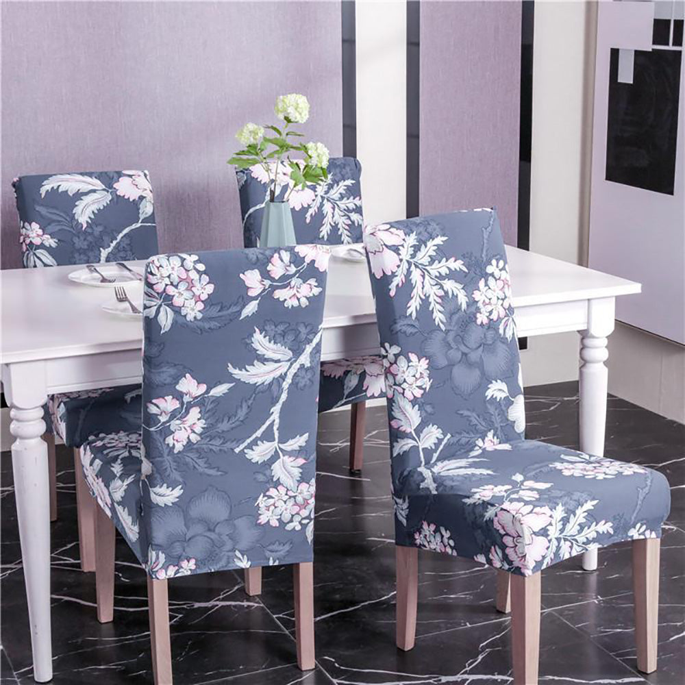 「🎄Christmas Sale- 40% Off」Soft Spandex Solid Color Stretch Dining Chair Covers