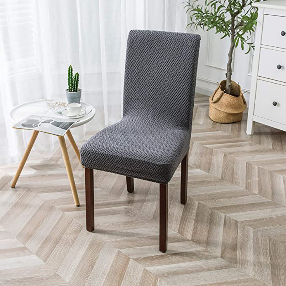 「🎄Christmas Sale- 40% Off」Soft Spandex Solid Color Stretch Dining Chair Covers