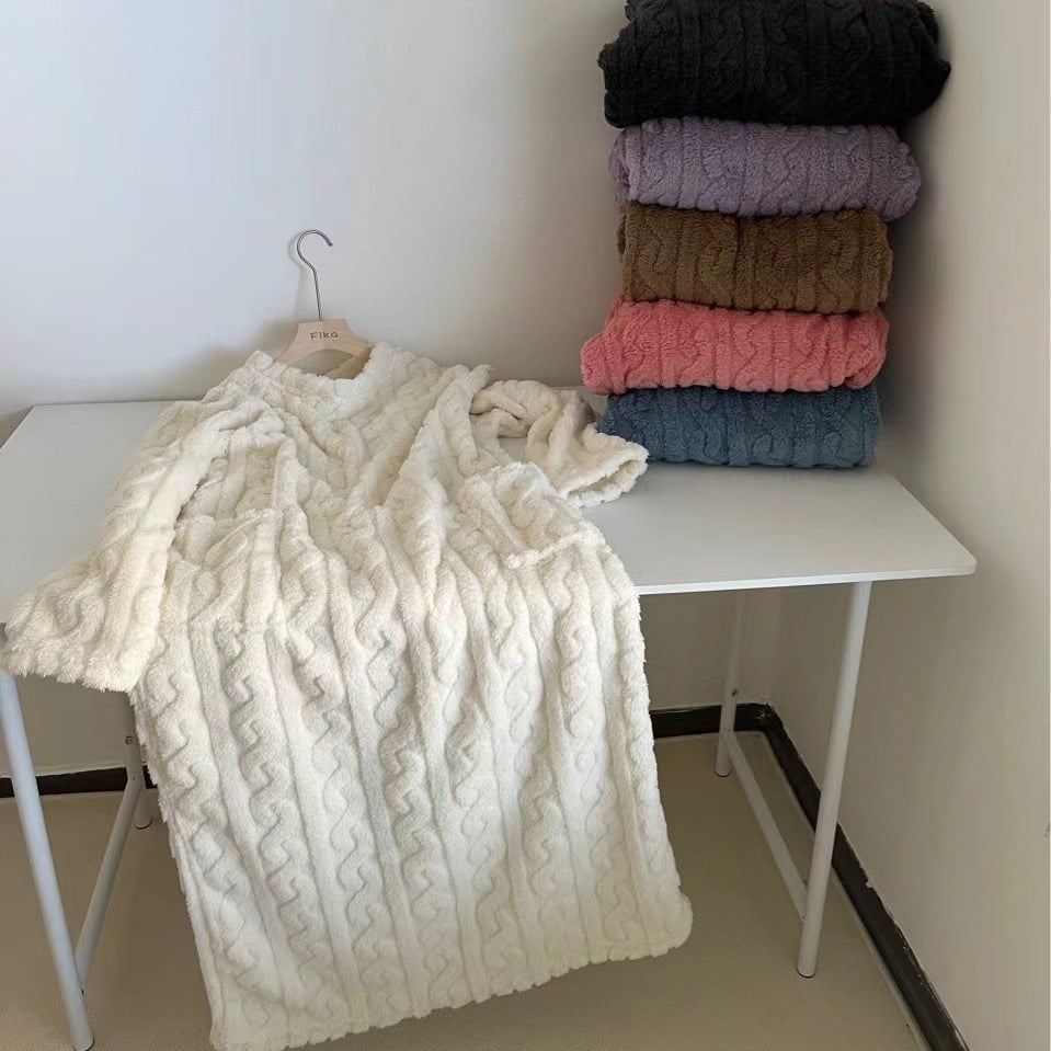 Coral Fleece Winter Long Nightdress