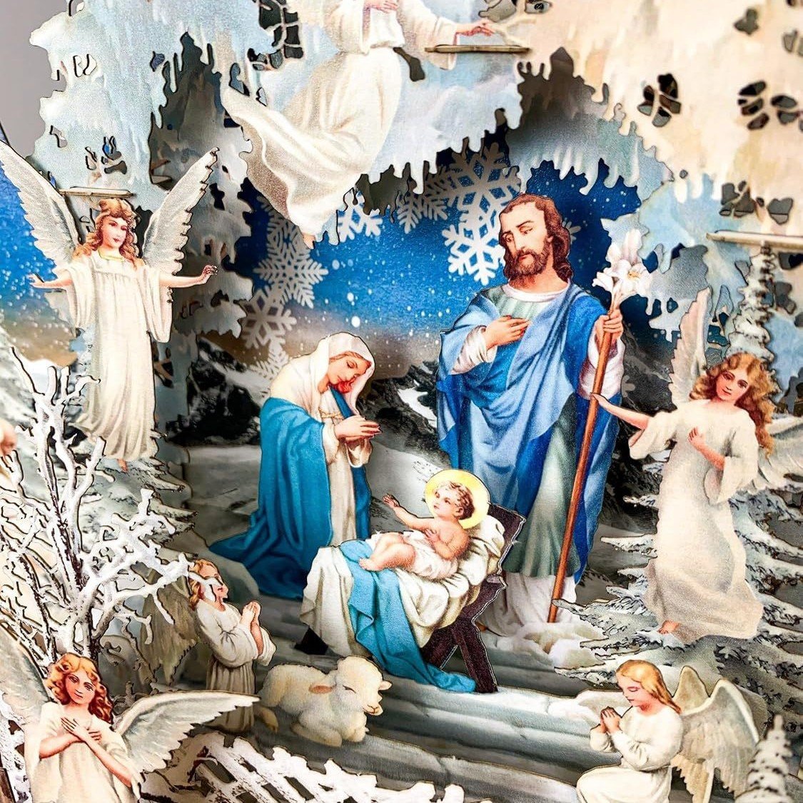 🔥LAST DAY 50% OFF🎄✨Christmas Birth Scene Greeting 3D Card