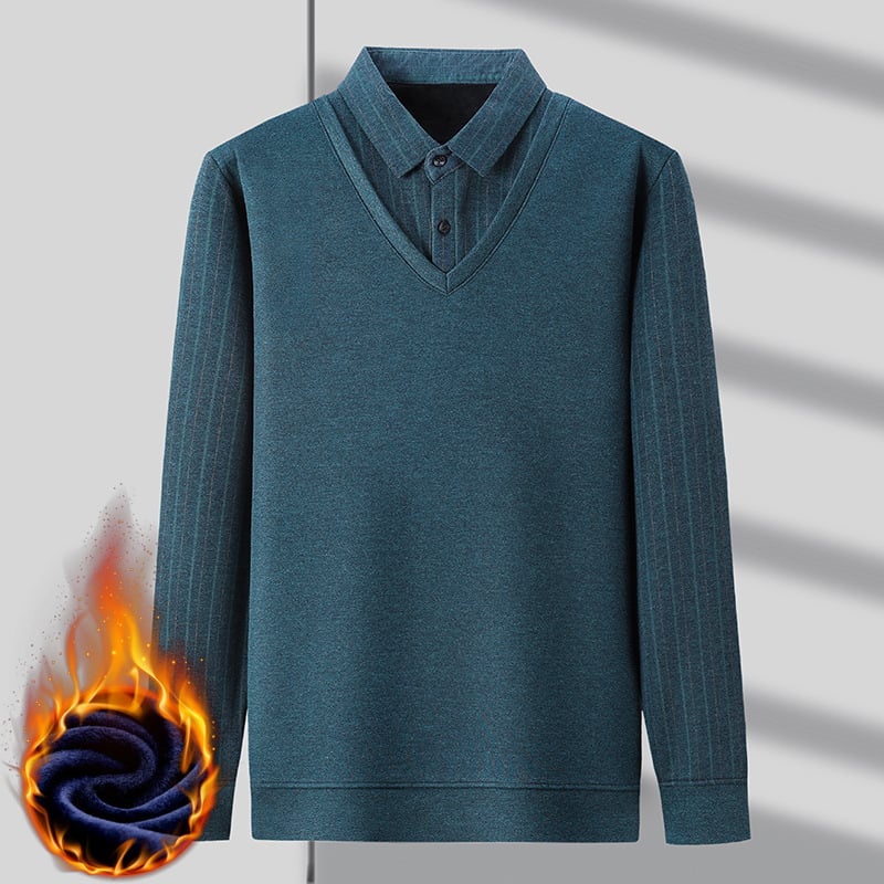 🔥 Christmas Promotion  - 30% Off🔥 Fake Two Pieces  Knitted Pullover