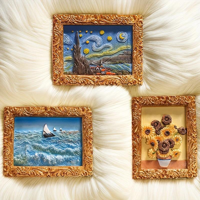 💖Last Day Sale 49% OFF💖Van Gogh Inspired Fridge Magnet Set