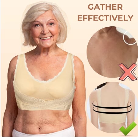 🌲Christmas Sale🔥Comfy Corset Bra Front Cross Side Buckle Lace Bras