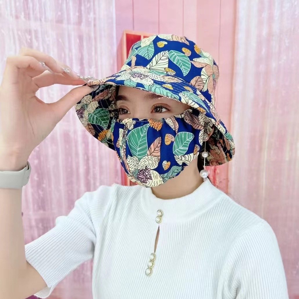 🌺2024 New Sunscreen Mask and Hat Integrated Sunshade Hat👒