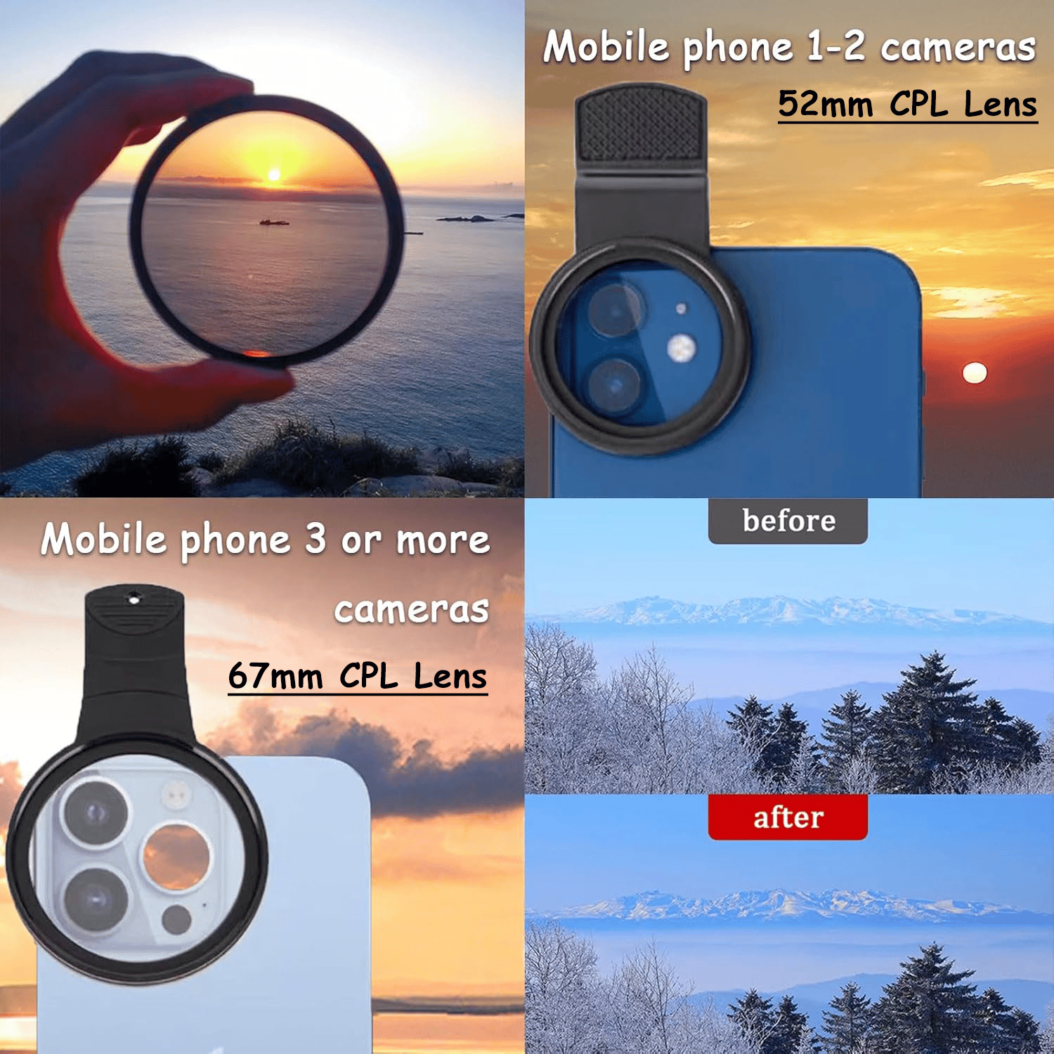 📸Polarizer Clips For Cell Phone