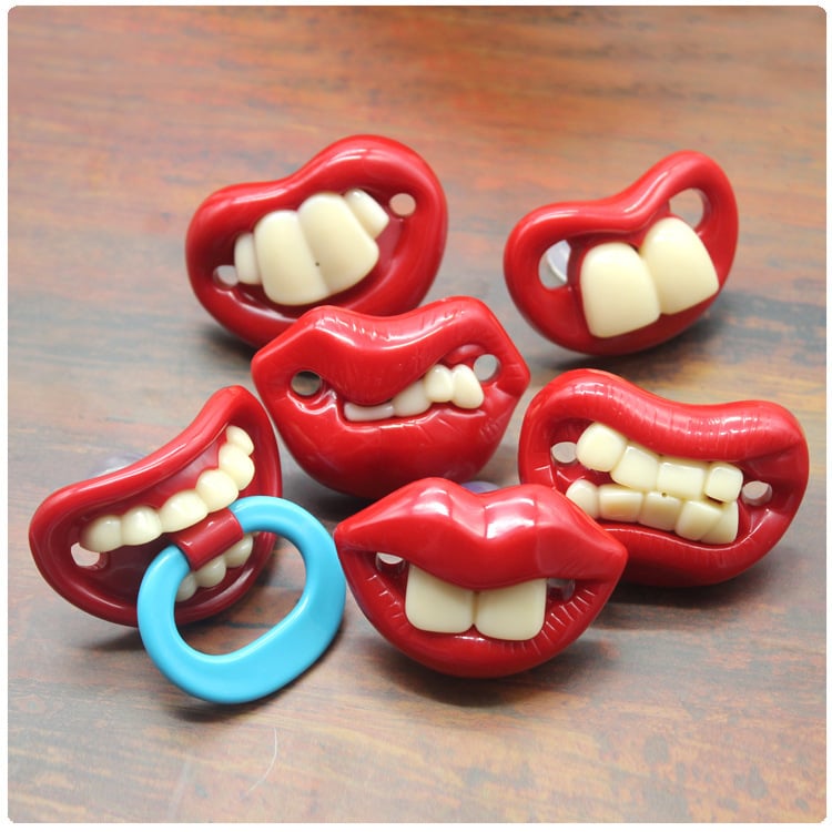 These Funny Teeth Baby Pacifiers Might Make Tough Parenting Times a Little More Tolerable