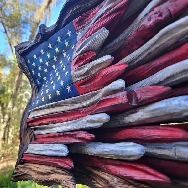 🔥Last Day Flash Sale - 49% OFF🔥 -Wooden American Flag