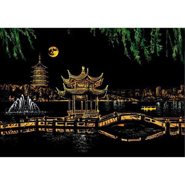 (🌲EARLY CHRISTMAS SALE - 45% OFF) 🎁Handcrafted Nightscape Scratch Board