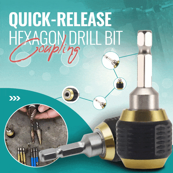 (🎁2024 New Year Hot Sale🎁)Quick-release Hexagon Drill Bit Coupling