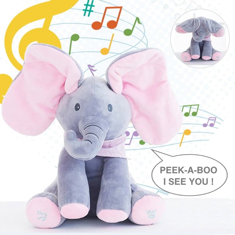 🎅Early Christmas Sale -49% OFF🎁Peek-a-Boo Elephant Animated Plush Toy 👀🐘