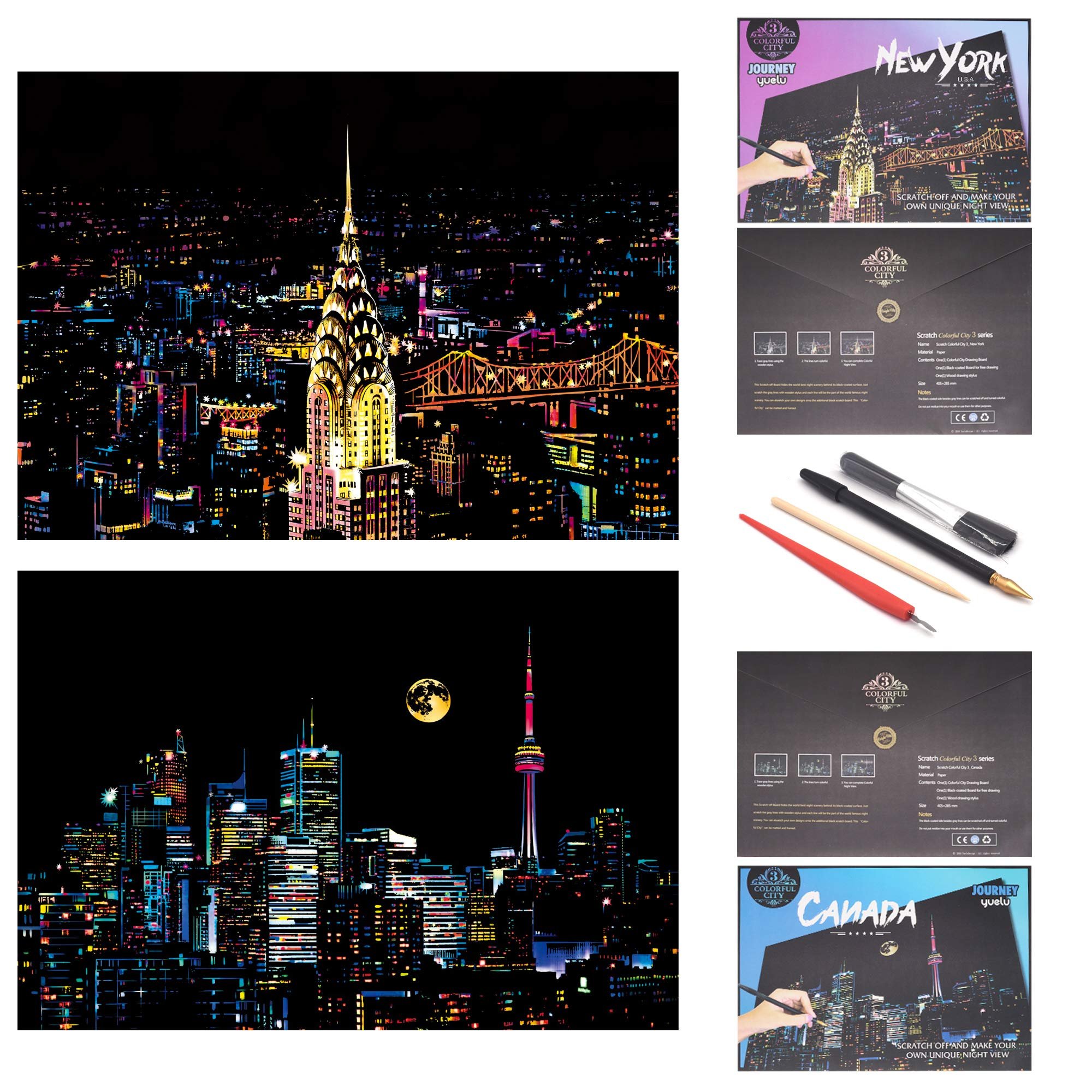 Scratch Rainbow Painting Art Paper