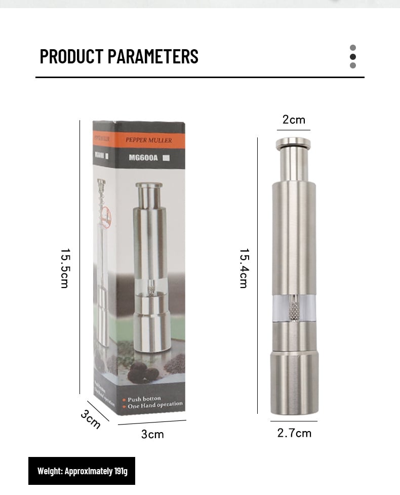 🔥Stainless Steel Salt And Pepper Grinder