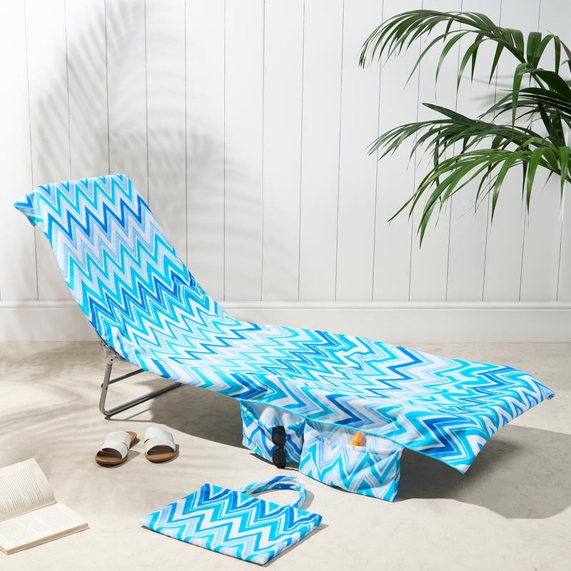 🎉Summer Hot Sale 49% OFF🎁Sun Lounger Towel in Bag with Pockets Storage