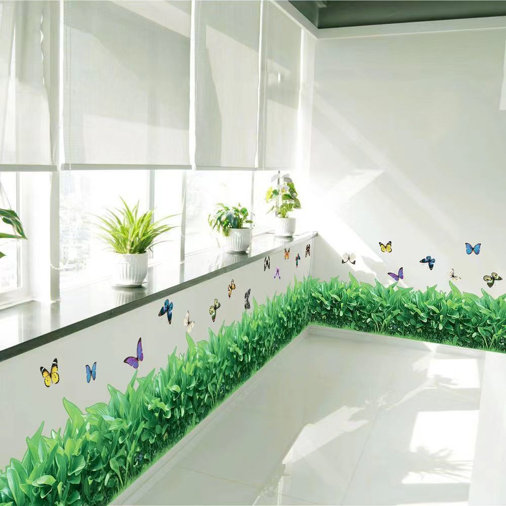 🌱Wall Decorative Grass Sticker🖼️
