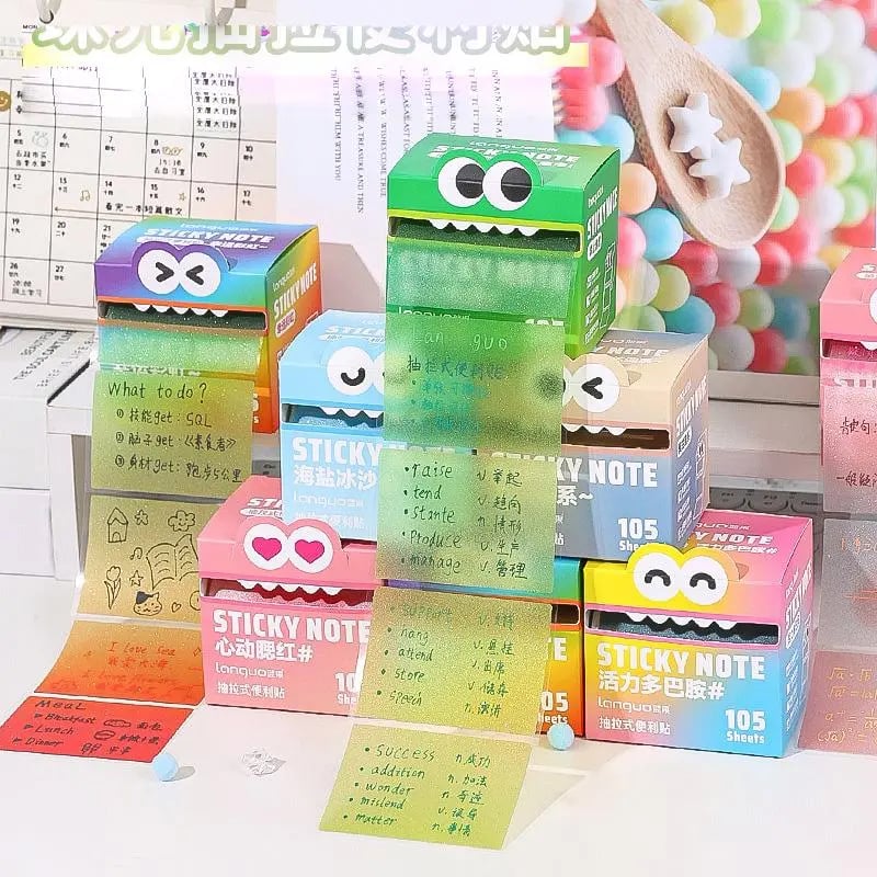 🔥Last Day 49% OFF🩷📜Cute Monster Pattern Sticky Note