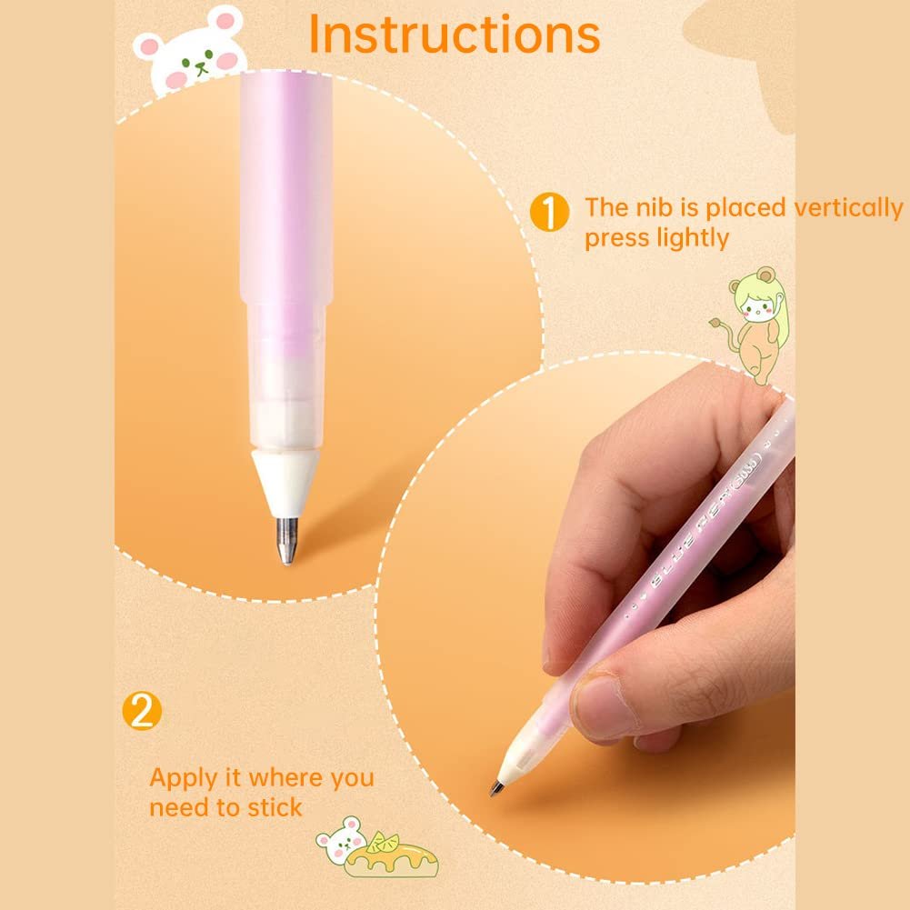 6PCS Adhesive Glue Pens Quickie Glue Pen Set