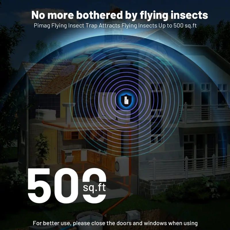 (1 Device + 5 Refills)Fruit Fly Traps for Indoors,Gnat Traps for House Indoor Plug-in Light for Flies