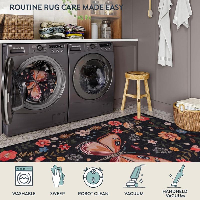 💖Last Day Sale 49% OFF💖Flower Pattern Non-slip Washable Rugs Floor Mat