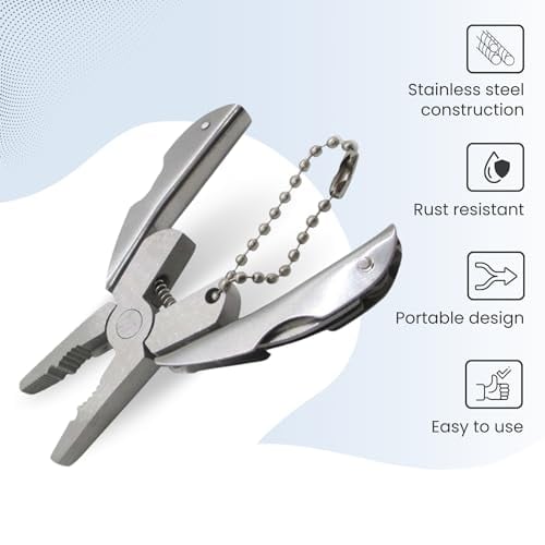 Stainless steel mini multi -function tool folding pliers camping survival