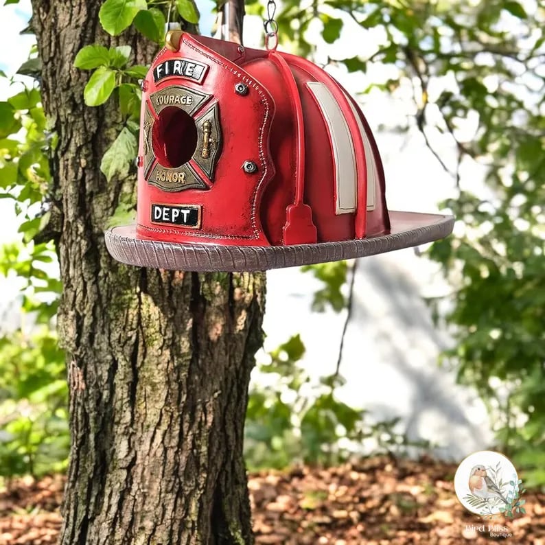 [Official Brand  Store]🔥Last 4 hours Sale: Save 49% -Firefighter-Themed Birdhouse(Buy 2 Free Shipping)