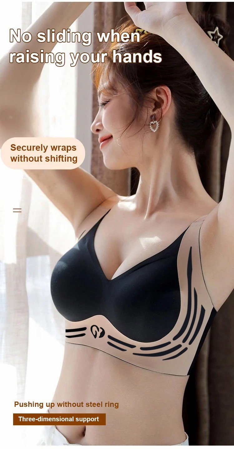 🎁Last Day 49% Off - Super gather bra | Wireless Push-up Bra👍No more sagging breasts