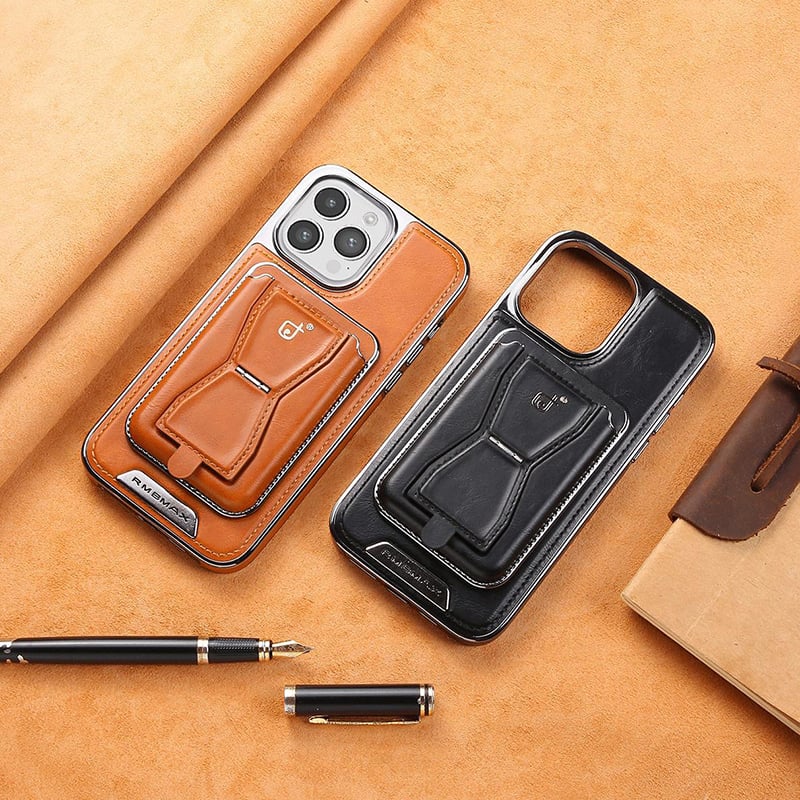 Skin striae Magnetic iPhone Case with Removal Card Holder