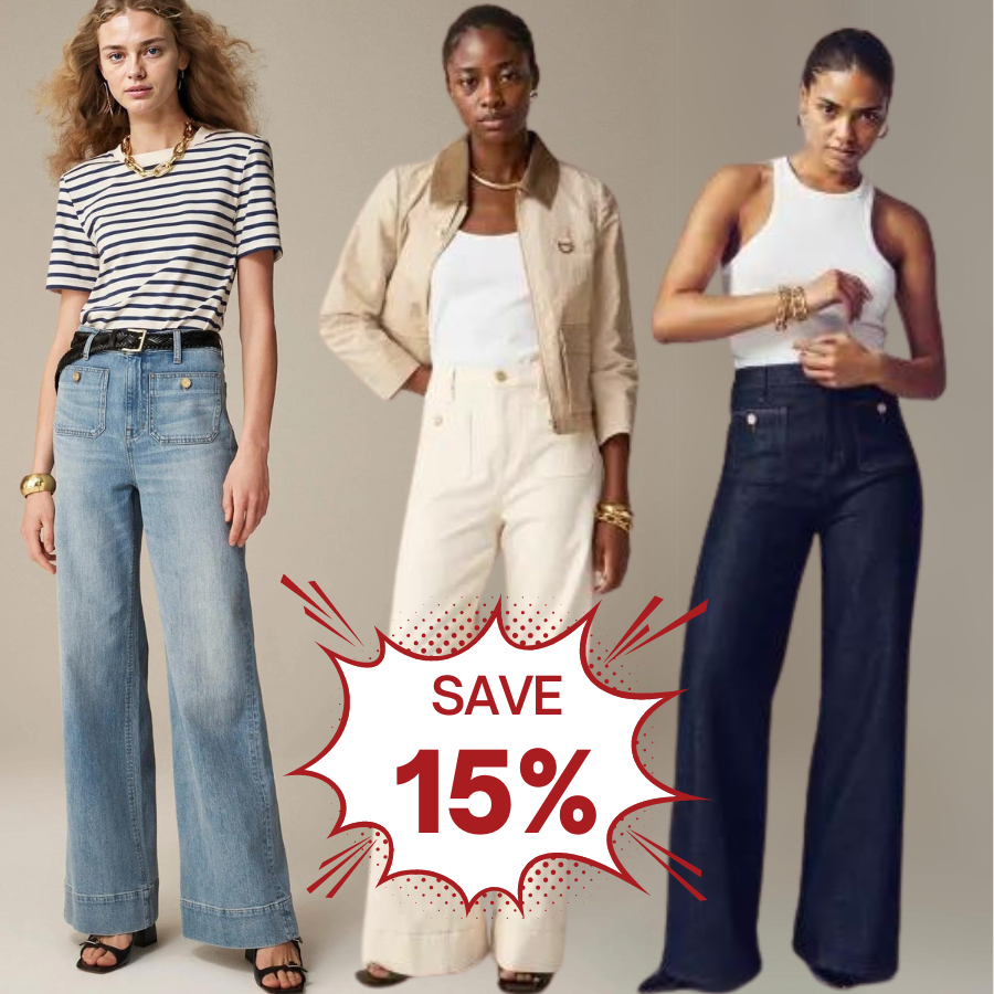 👖Tummy Control Sailor Wide Leg Trouser⭐ 2024 Best Selling Jeans