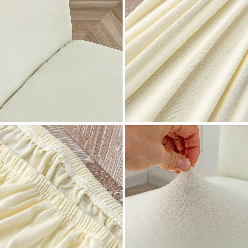 「🎄Christmas Sale- 40% Off」Soft Spandex Solid Color Stretch Dining Chair Covers