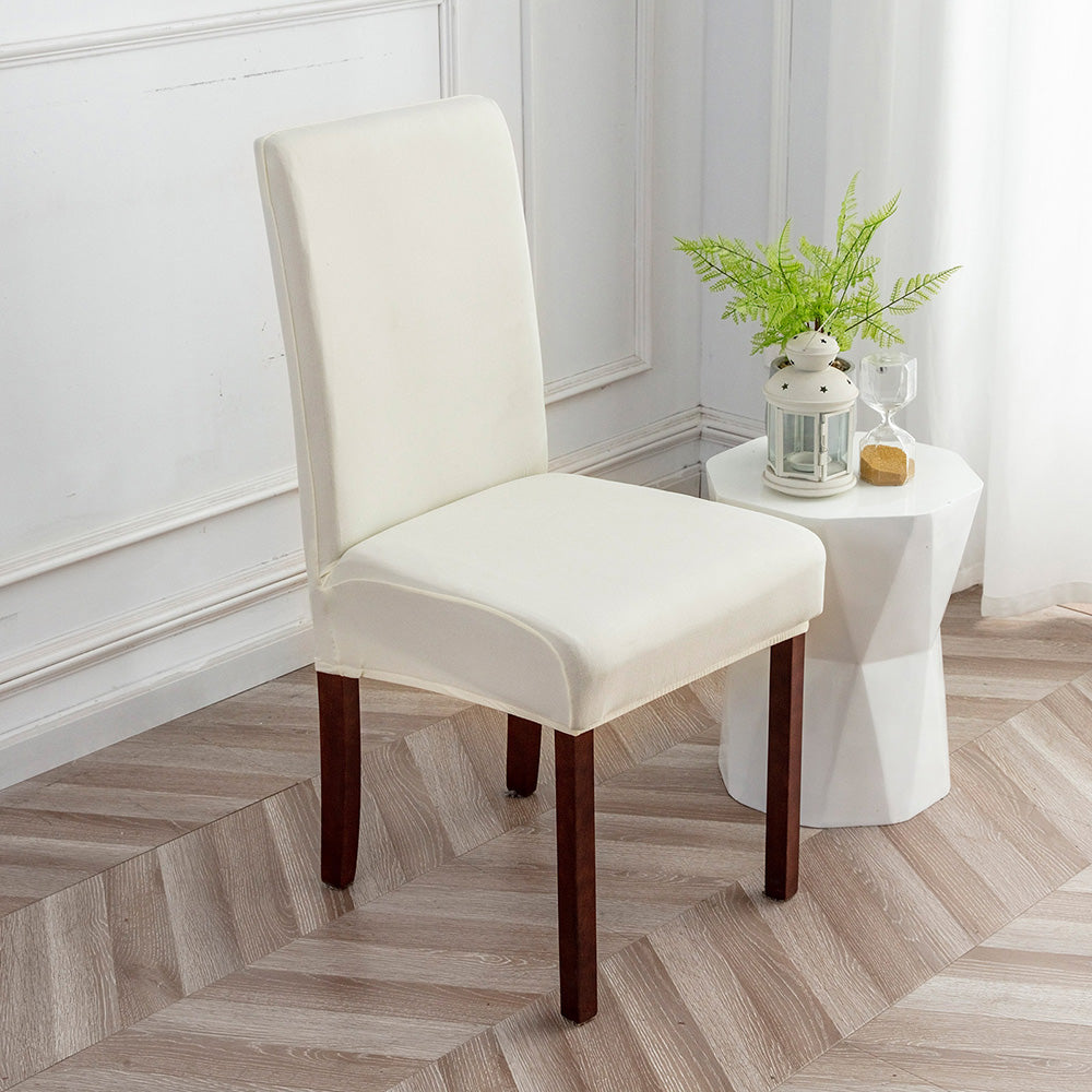 「🎄Christmas Sale- 40% Off」Soft Spandex Solid Color Stretch Dining Chair Covers