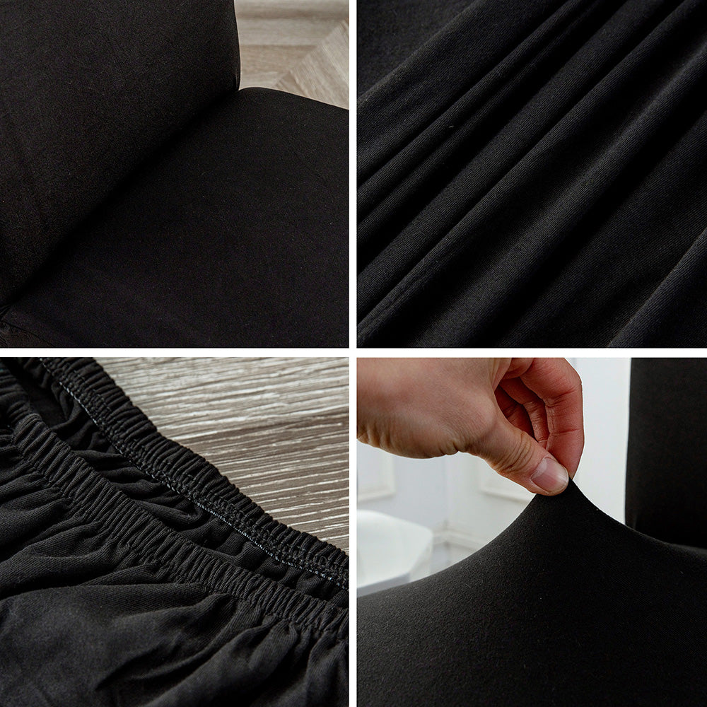 「🎄Christmas Sale- 40% Off」Soft Spandex Solid Color Stretch Dining Chair Covers