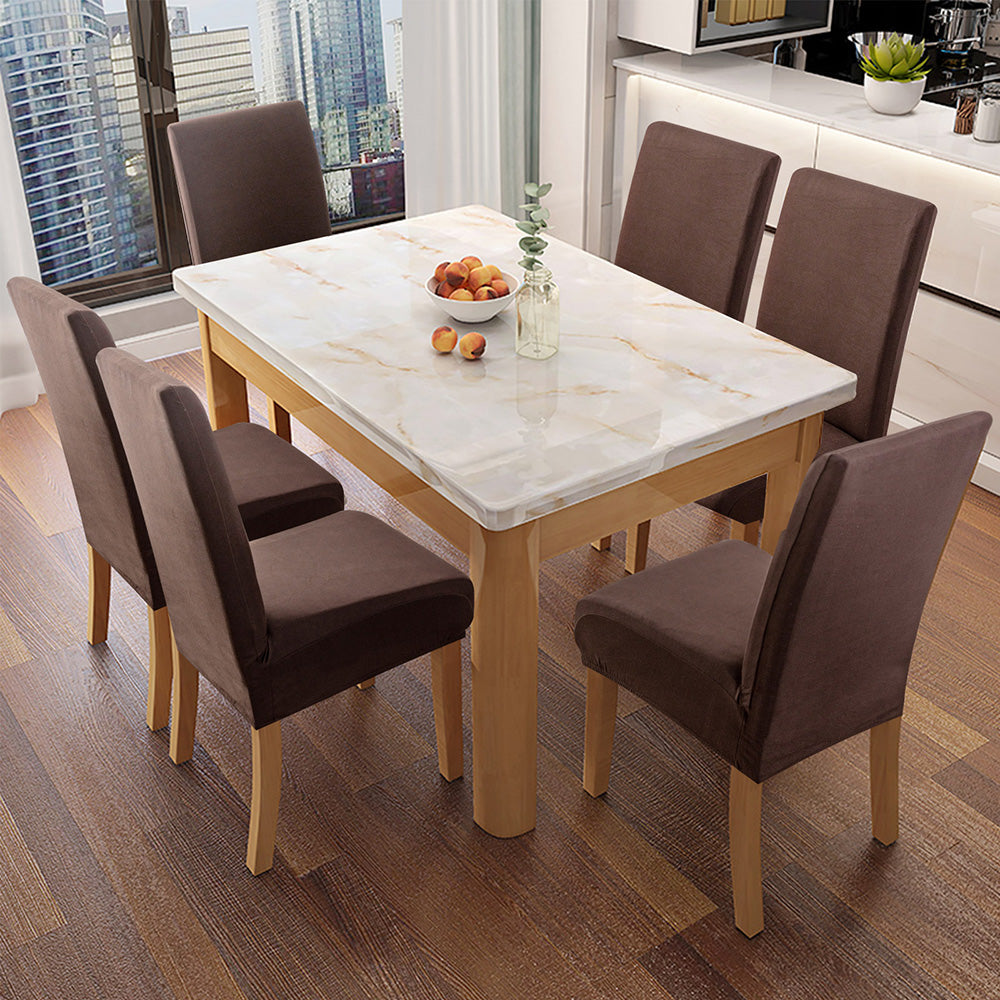 「🎄Christmas Sale- 40% Off」Soft Spandex Solid Color Stretch Dining Chair Covers