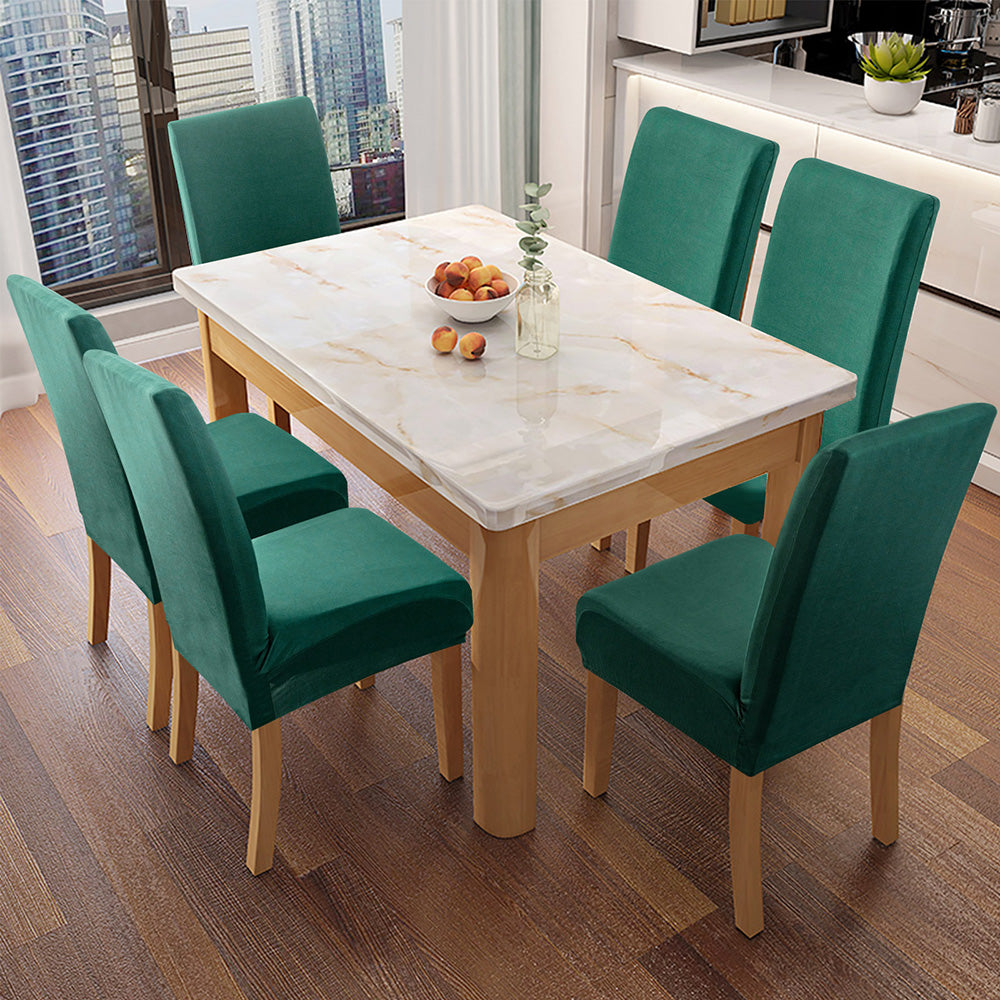 「🎄Christmas Sale- 40% Off」Soft Spandex Solid Color Stretch Dining Chair Covers