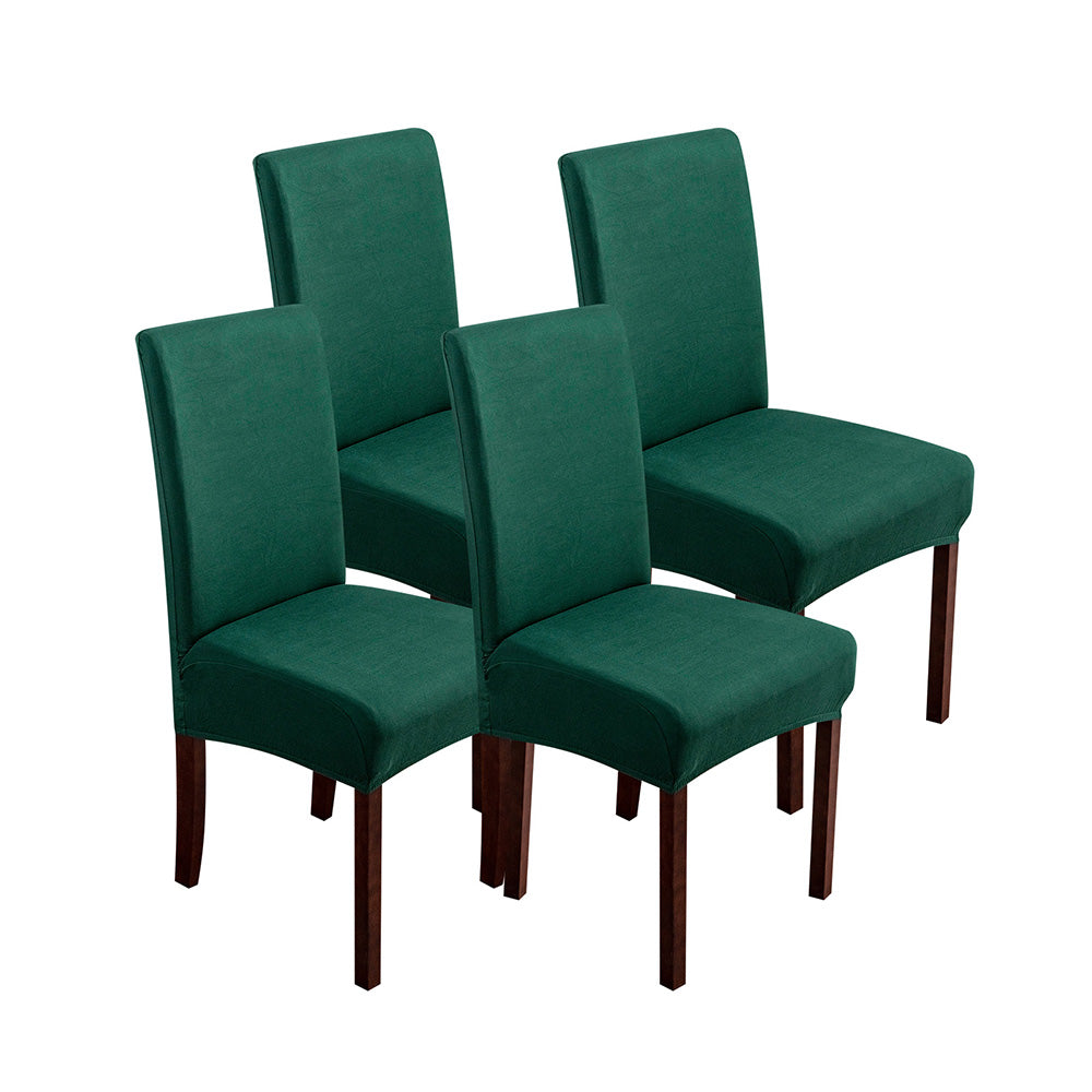 「🎄Christmas Sale- 40% Off」Soft Spandex Solid Color Stretch Dining Chair Covers