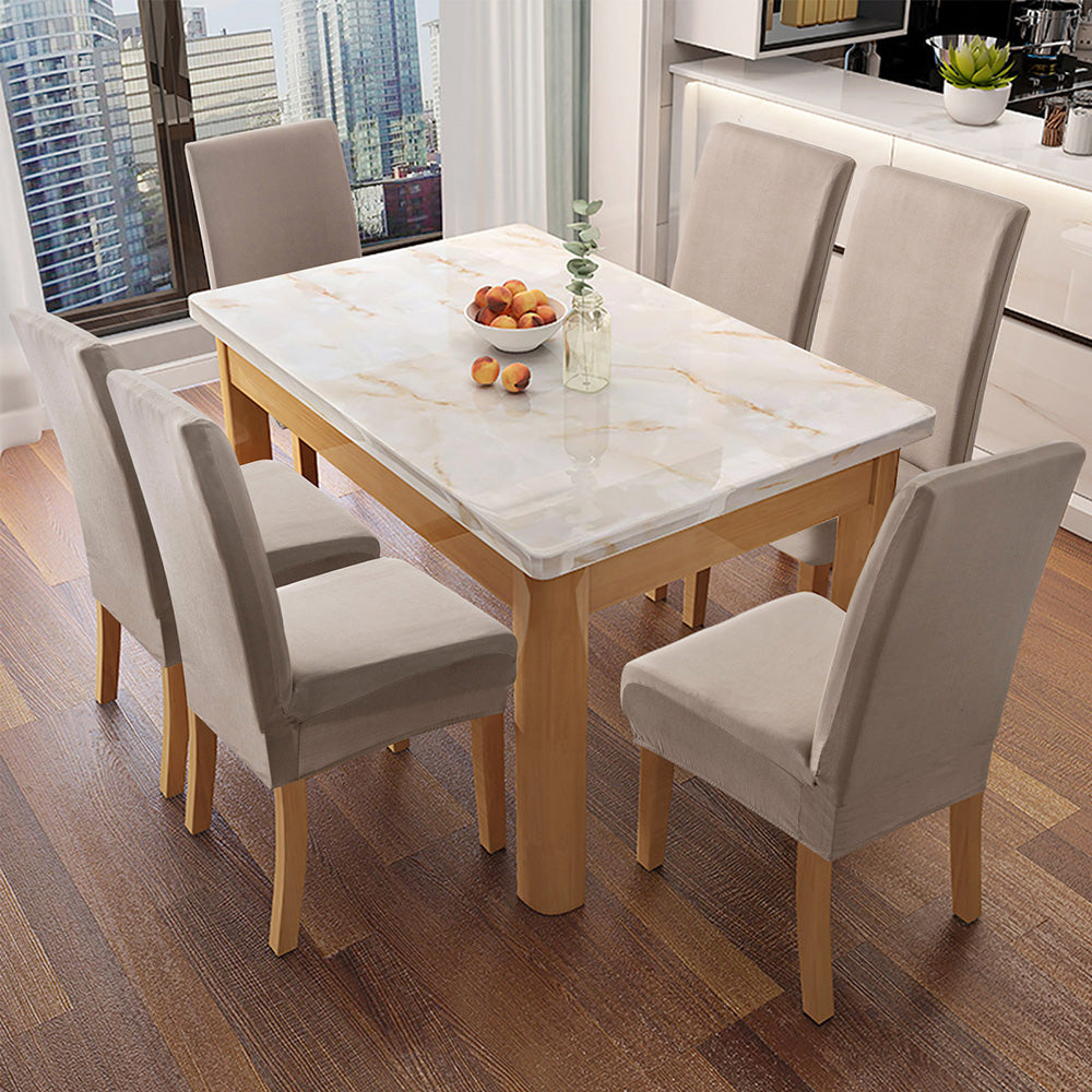 「🎄Christmas Sale- 40% Off」Soft Spandex Solid Color Stretch Dining Chair Covers