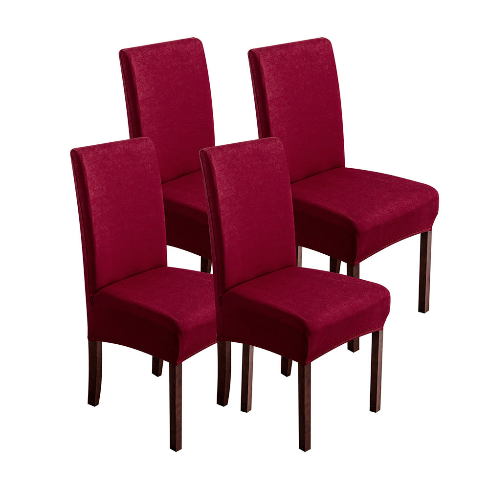 「🎄Christmas Sale- 40% Off」Soft Spandex Solid Color Stretch Dining Chair Covers