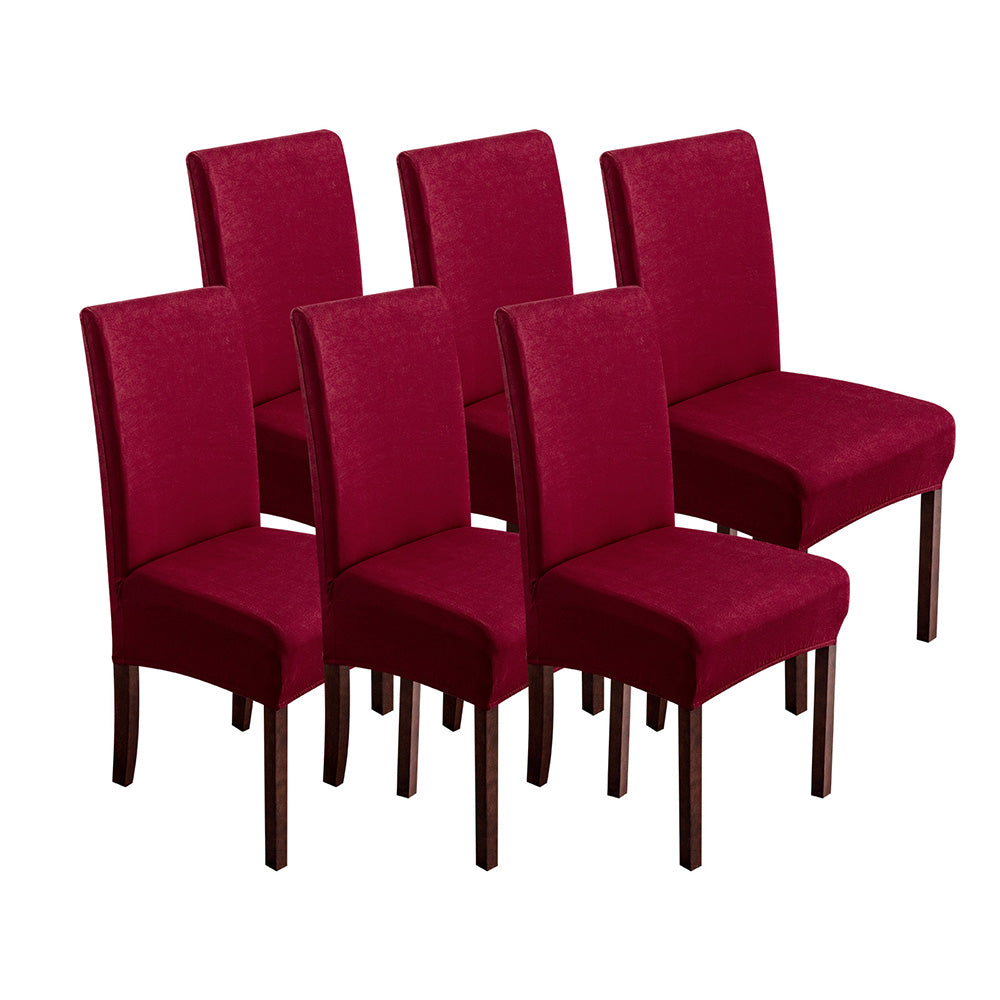 「🎄Christmas Sale- 40% Off」Soft Spandex Solid Color Stretch Dining Chair Covers