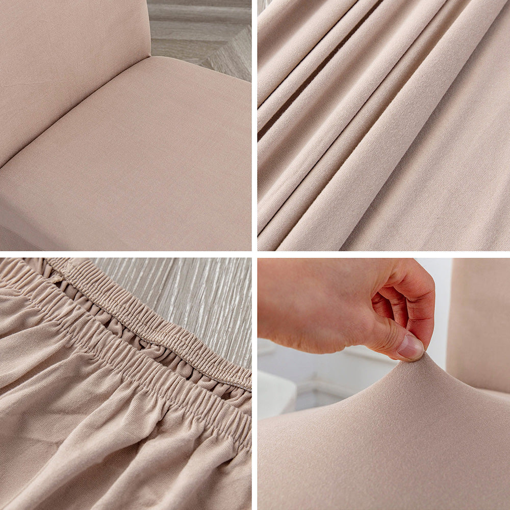 「🎄Christmas Sale- 40% Off」Soft Spandex Solid Color Stretch Dining Chair Covers