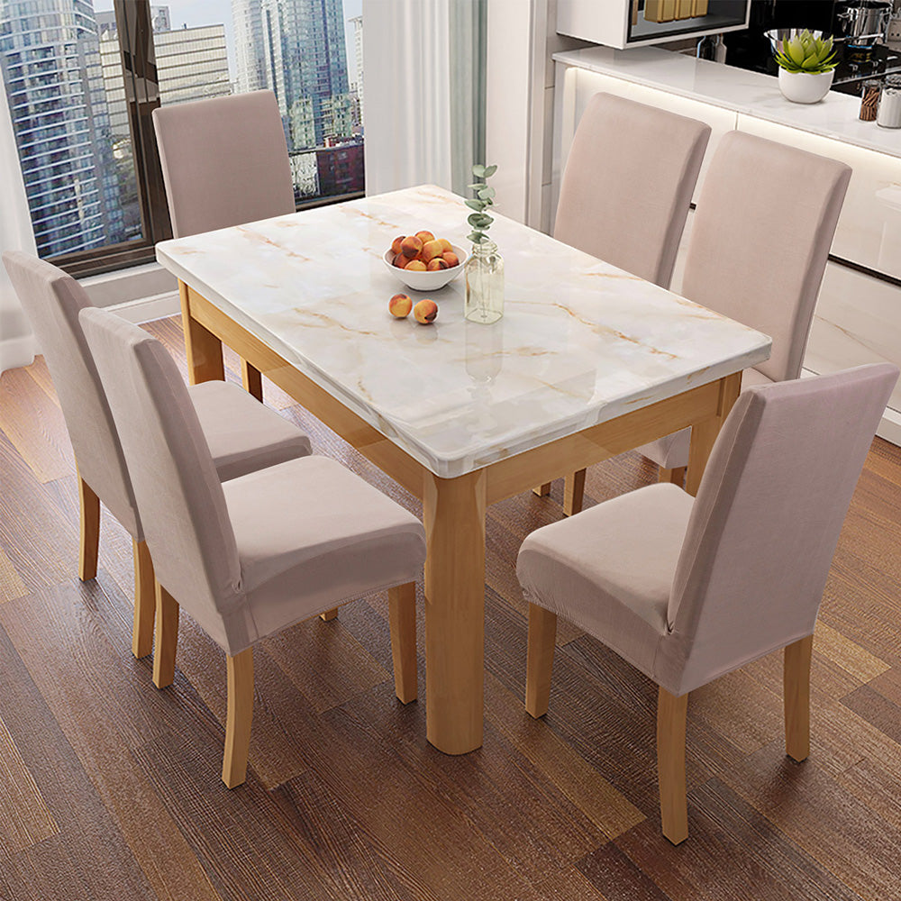 「🎄Christmas Sale- 40% Off」Soft Spandex Solid Color Stretch Dining Chair Covers