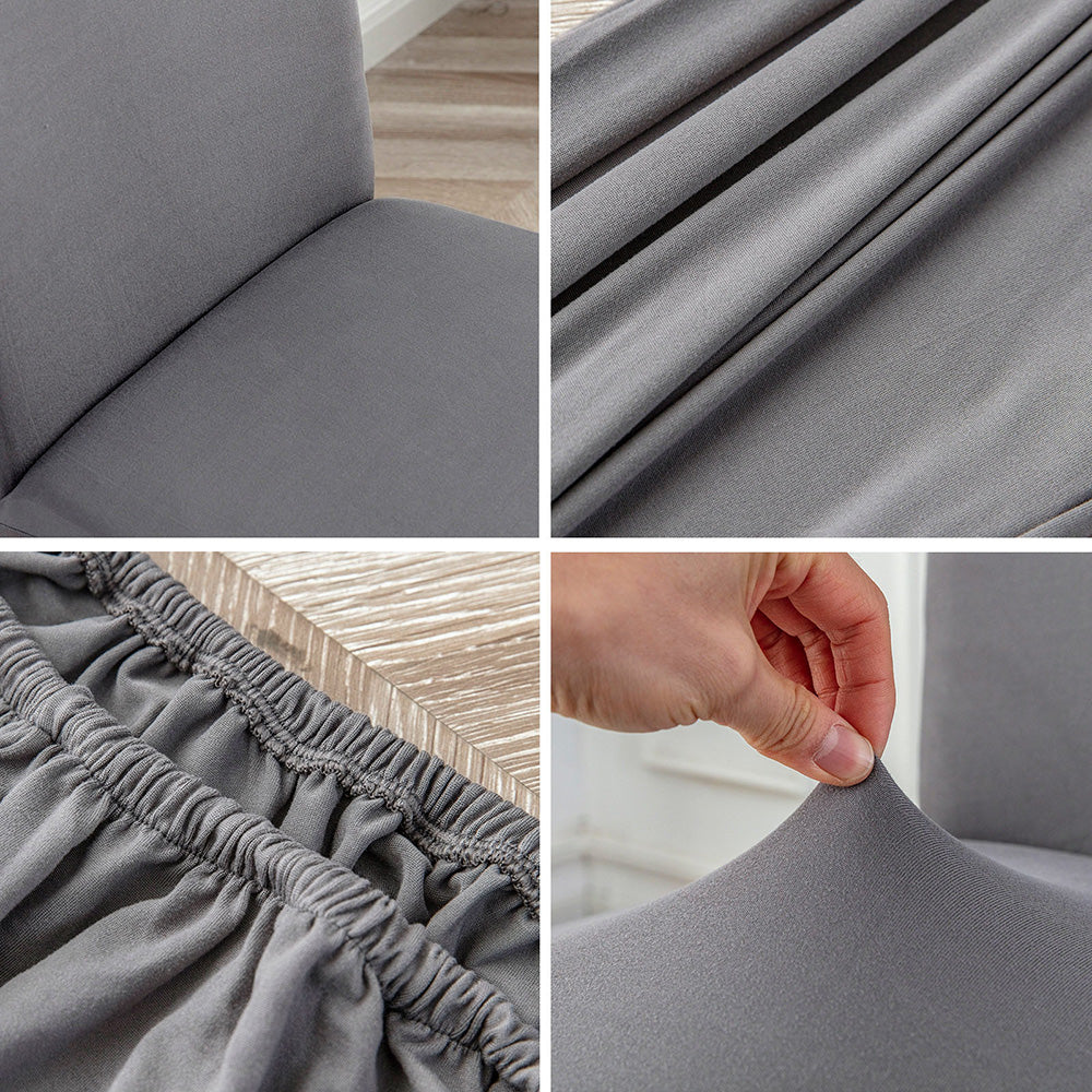 「🎄Christmas Sale- 40% Off」Soft Spandex Solid Color Stretch Dining Chair Covers