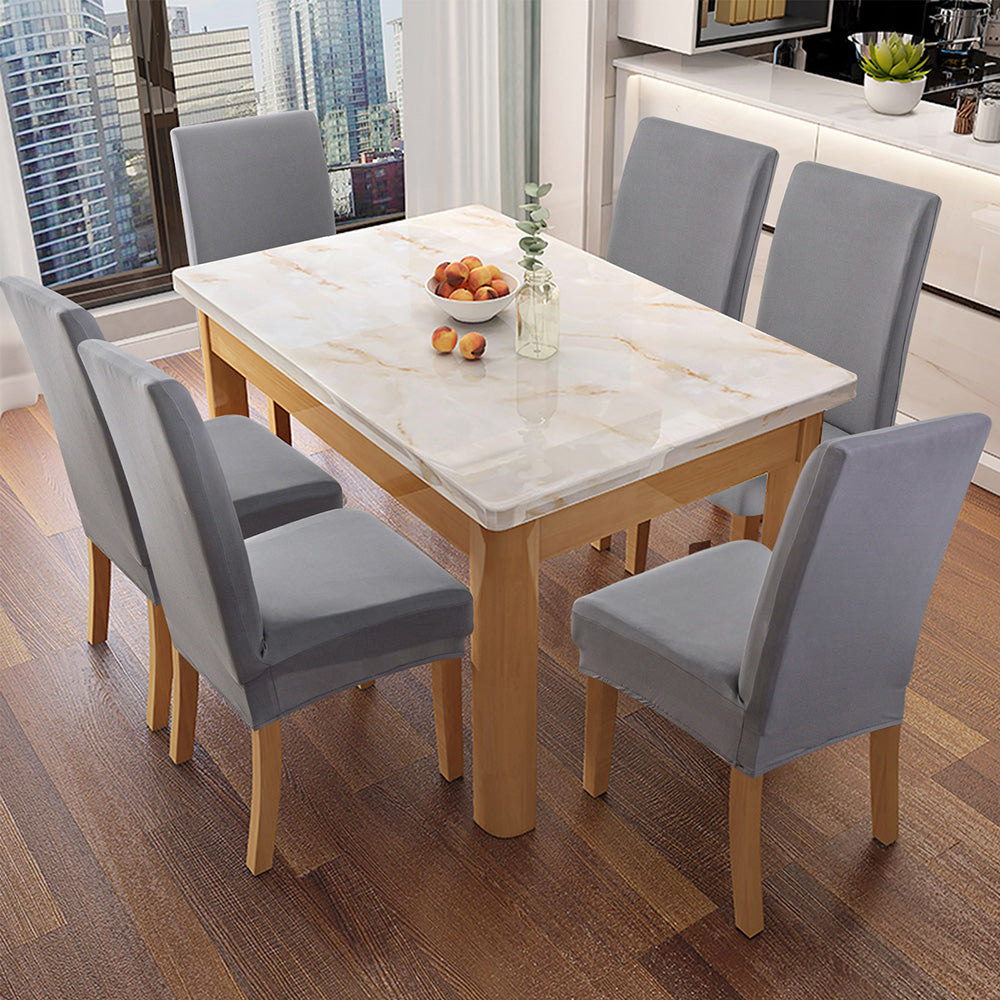 「🎄Christmas Sale- 40% Off」Soft Spandex Solid Color Stretch Dining Chair Covers