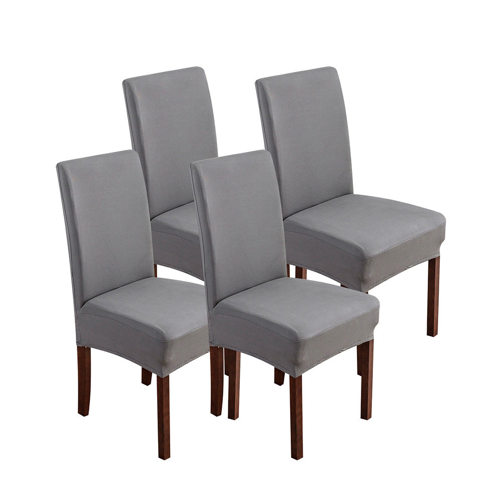 「🎄Christmas Sale- 40% Off」Soft Spandex Solid Color Stretch Dining Chair Covers