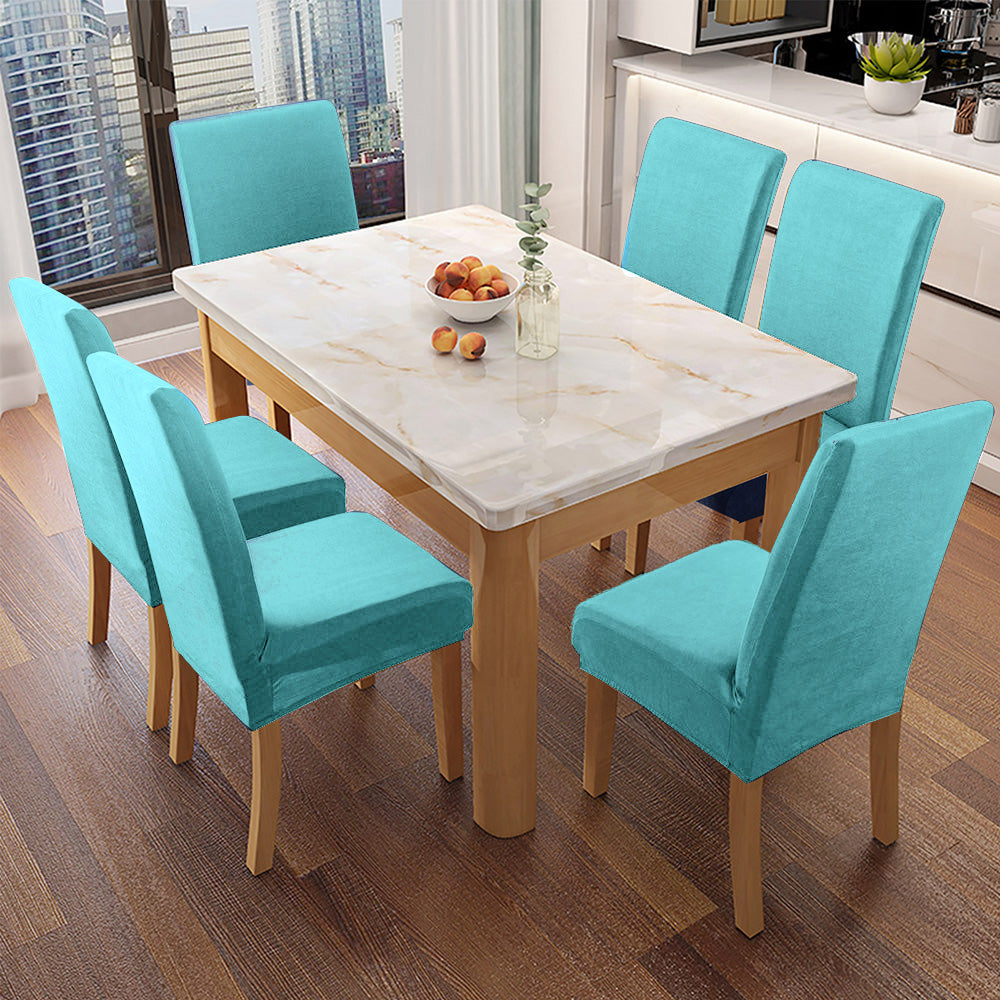 「🎄Christmas Sale- 40% Off」Soft Spandex Solid Color Stretch Dining Chair Covers