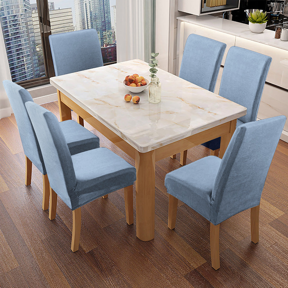 「🎄Christmas Sale- 40% Off」Soft Spandex Solid Color Stretch Dining Chair Covers