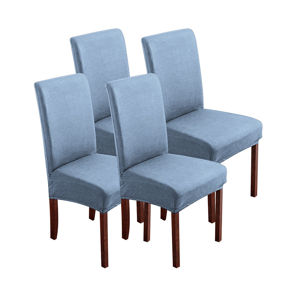 「🎄Christmas Sale- 40% Off」Soft Spandex Solid Color Stretch Dining Chair Covers